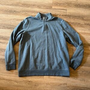 Men's Blue Quarter-Zip Sweater Size Large